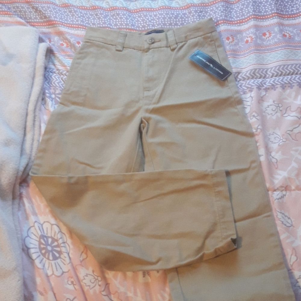 American Living kids' sz 6 Khaki uniform pants NWT